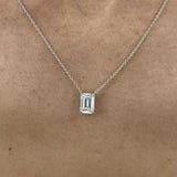 Diamond Pendant Necklace 2.10 Ct White Gold