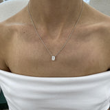 Diamond Pendant Necklace 2.10 Ct White Gold