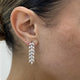 Diamond Drop Earrings 3.1 ct White Gold