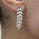 Diamond Drop Earrings 3.2 ct White Gold