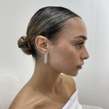 Diamond Drop Earrings 3.1 ct White Gold