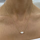 Solitaire Diamond Marquise Pendant Necklace 1.50ct TCW