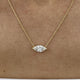 Solitaire Diamond Marquise Pendant Necklace 1.50ct TCW