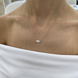 Solitaire Diamond Marquise Pendant Necklace 1.50ct TCW