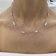 Diamond Chain Necklace 2.8 ct White Gold