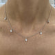 Diamond Chain Necklace 0.8 ct White Gold