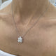 Diamond Pendant Necklace 1.7 ct White Gold
