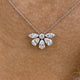 Diamond Pendant Necklace 1.5 ct White Gold