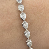 Diamond Tennis Bracelet 5.4 ct White Gold