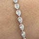 Diamond Tennis Bracelet 5.4 ct White Gold
