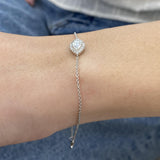 Diamond Chain Bracelet 0.40 ct White Gold