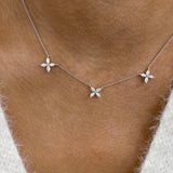 Diamond Pendant Necklace 0.8 ct White Gold