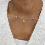 Diamond Pendant Necklace 0.8 ct White Gold