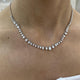 Diamond Chain Necklace 4.5 ct White Gold