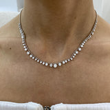 Diamond Chain Necklace 4.5 ct White Gold