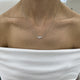 Diamond Pendant Necklace 0.5 ct White Gold
