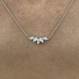 Diamond Pendant Necklace 0.5 ct White Gold