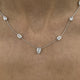 Diamond Chain Necklace 3.6 ct White Gold
