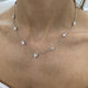 Diamond Chain Necklace 3.6 ct White Gold