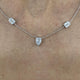 Diamond Chain Necklace 3.6 ct White Gold