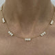 Diamond Chain Necklace 3.4 ct Yellow Gold