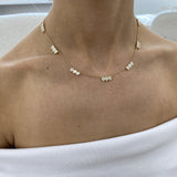 Diamond Chain Necklace 3.4 ct Yellow Gold