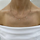 Diamond Chain Necklace 0.8 ct Rose Gold