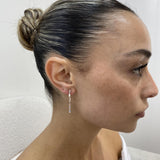 Diamond Drop Earrings 1.3 ct Rose Gold