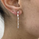 Diamond Drop Earrings 1.4 ct Rose Gold