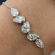 Diamond Chain Bracelet 1.90 ct White Gold