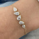 Diamond Chain Bracelet 2 ct Yellow Gold