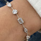 Diamond Link Bracelet 5 ct White Gold
