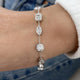 Diamond Link Bracelet 5 ct White Gold