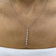 Diamond Lariat Necklace 0.9 ct White Gold