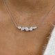 Diamond Pendant Necklace 1.9 ct White Gold