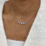Diamond Pendant Necklace 1.9 ct White Gold