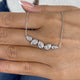 Diamond Pendant Necklace 1.9 ct White Gold