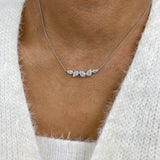 Diamond Pendant Necklace 1.9 ct White Gold