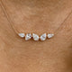 Diamond Pendant Necklace 2 ct Rose Gold