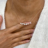 Diamond Pendant Necklace 2 ct Rose Gold