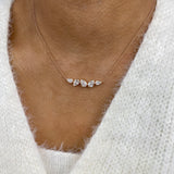 Diamond Pendant Necklace 2 ct Rose Gold