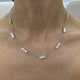 Diamond Chain Necklace 4.4 ct White Gold