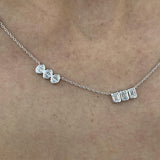 Diamond Chain Necklace 4.4 ct White Gold