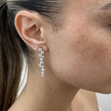 Diamond Drop Earrings 3 ct White Gold