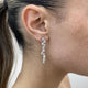 Diamond Drop Earrings 2.9 ct White Gold