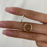 Diamond Hoop Earrings 1.2 ct Yellow Gold