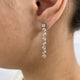 Diamond Drop Earrings 2.4 ct White Gold