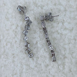 Diamond Drop Earrings 2.4 ct White Gold