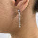 Diamond Drop Earrings 2.5 ct White Gold