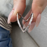 Diamond Chevron Fashion Ring 0.75 ct TCW, White Gold 14K